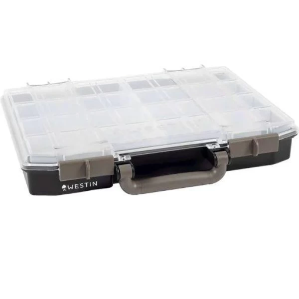 Westin W6 Lure Vault 57x337x278 Incl. 10 Inserts Black/Clear 3 Westin W6 Lure Vault 57x337x278 Incl. 10 Inserts Black/Clear